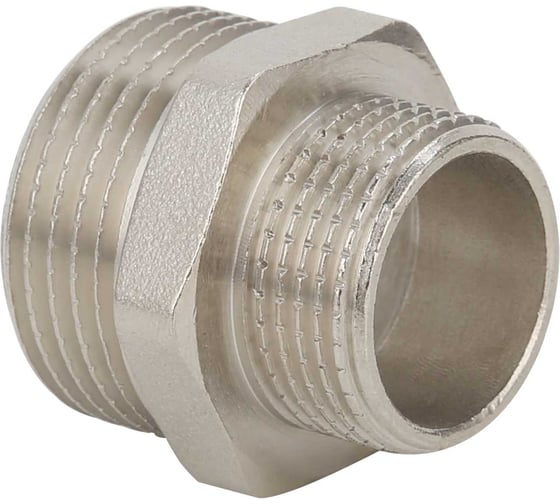 Ниппель переходной Gappo НР-НР, никелированный, 3/4" х 1/2" G2205.0504