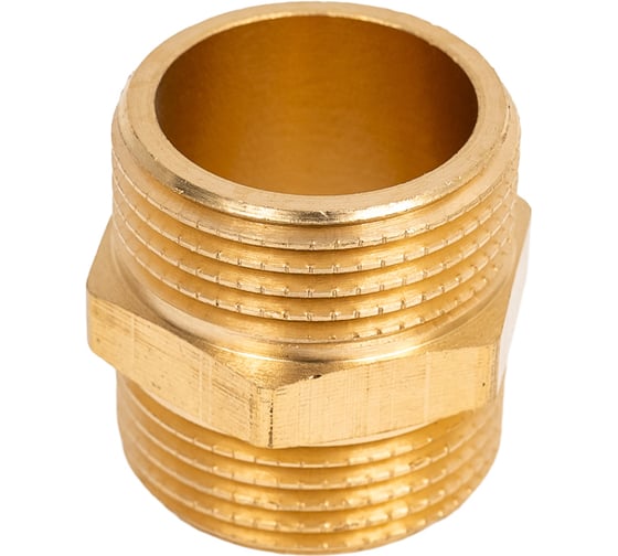 Ниппель Gappo НР-НР, латунный, 3/4" G1204.05