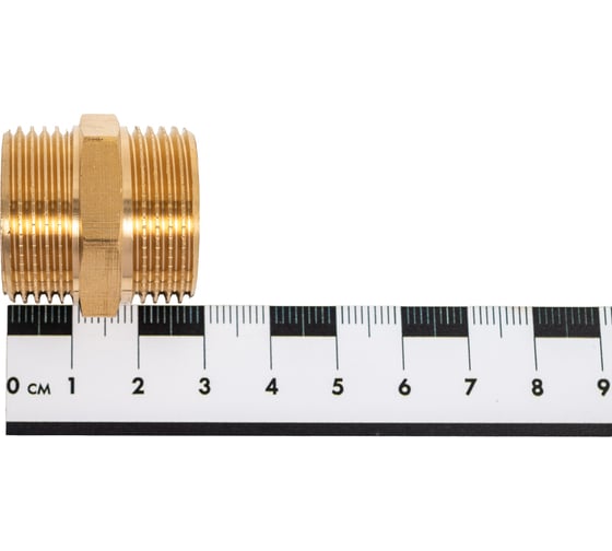 Ниппель Gappo НР-НР, латунный, 3/4" G1204.05