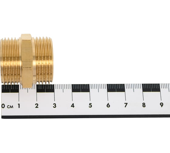Ниппель Gappo НР-НР, латунный, 3/4" G1204.05