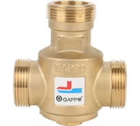 Термостатический смесительный клапан для твердотопливных котлов Gappo 1 1/4", 70 С G1444.07