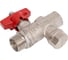 Кран шаровой FAR 1/2 -М24х19 с фильтром FS 3043 12 1