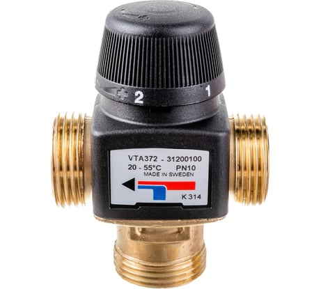 Термостатический смесительный клапан ESBE VTA372 20-55С G1 KVS3.4 3120 01 00