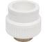 Муфта комбинированна Damento наружная резьба 1 1/2", 50 мм, белый 9483 3