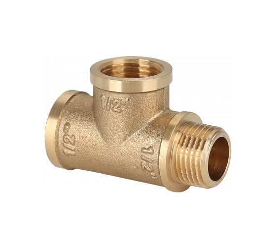Тройник Gappo ВР-ВР-НР, латунный 1/2" G1214.04