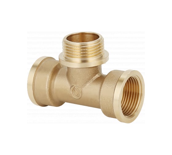 Тройник Gappo ВР-НР-ВР, латунный 3/4" x 1/2" x 3/4" G1212.0504