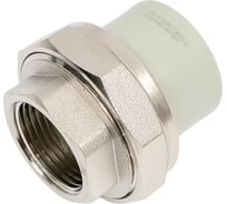 Муфта комбинированная разъёмная Damento внутренняя резьба 3/4", 25 мм, серый 8713