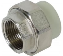 Муфта комбинированная разъёмная Damento внутренняя резьба 1 1/2", 50 мм, серый 8837