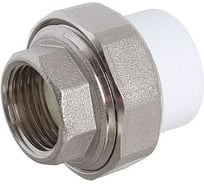 Муфта комбинированная разъёмная Damento внутренняя резьба 2", 50 мм, белый 996077