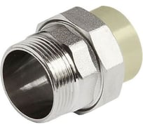 Муфта комбинированная разъёмная Damento наружная резьба 3/4", 25 мм, серый 8725