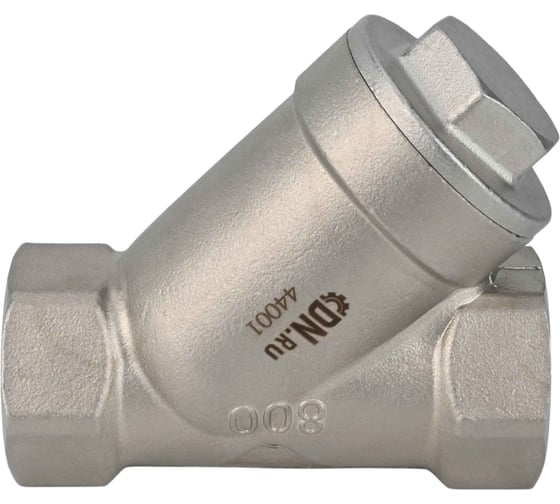 Клапан обратный пружинный DN.ru 316-316-PTFE-T Ду50, Ру40, Y-образный D100-03809