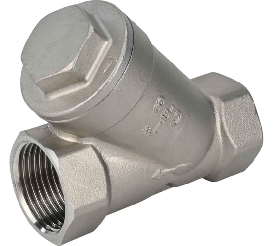 Клапан обратный пружинный DN.ru 316-316-PTFE-T Ду50, Ру40, Y-образный D100-03809