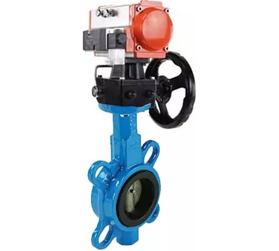 Затвор DN.ru (абразивные среды) QT450-316-EPDM Ду65 Ру16 пн.привод, пневморасп, дублёр D050-57606 1