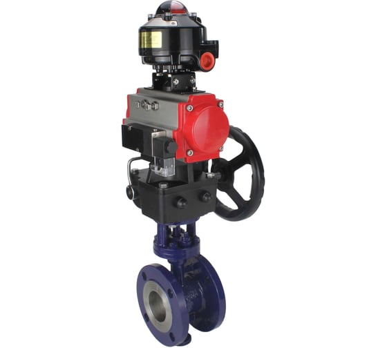 Затвор DN.ru с тройным эксцентр. WCB-316-M- Ду50 Ру25 пн.привод, пн.расп БКВ, дублёр D050-58519 1