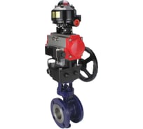 Затвор DN.ru с тройным эксцентр. WCB-316-M- Ду65 Ру25 пн.привод, пн.расп БКВ, дублёр D050-58530