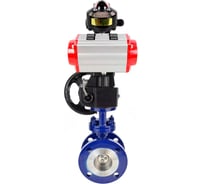 Затвор DN.ru с тройным эксцентр. WCB-304-M-F-ISO Ду50 Ру25 пневмопривод, БКВ, дублёр D050-58504