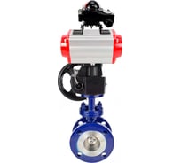 Затвор DN.ru с тройным эксцентр. WCB-316-M-F-ISO Ду125 Ру25 пневмопривод, БКВ, дублёр D050-58413