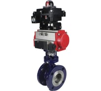 Затвор DN.ru с тройным эксцентр. WCB-316-M-F-ISO Ду65 Ру25 пневмопривод, пневморасп, БКВ D050-58161