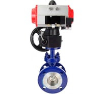 Затвор DN.ru с тройным эксцентр. WCB-304-M-F-ISO Ду80 Ру25 пн.привод, пневморасп, дублёр D050-58376