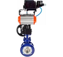 Затвор DN.ru с тройным эксцентр. WCB-304-M-F-ISO Ду125 Ру25 пн.привод, позиционер, дублёр D050-58568