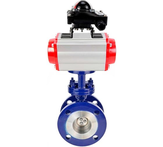 Затвор с тройным эксцентриситетом DN.ru WCB-316-M-F-ISO Ду50, Ру25, пневмопривод и БКВ D050-58020 1