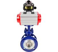 Затвор с тройным эксцентриситетом DN.ru WCB-304-M-F-ISO Ду65, Ру25, пневмопривод и БКВ D050-58227