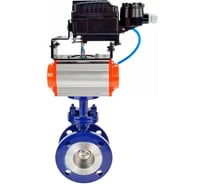 Затвор DN.ru с тройным эксцентр. WCB-304-M-F-ISO Ду80 Ру25 пневмопривод, позиционер D050-58336