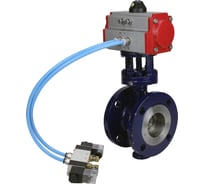 Затвор DN.ru с тройным эксцентр. WCB-316-M-F-ISO Ду65 Ру25 пневмопривод, пневморасп D050-57991