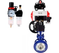 Затвор DN.ru с тройным эксцентр. WCB-316-M- Ду125 Ру25 пн.привод пн.расп, БКВ дублёр, БПВ D050-58873