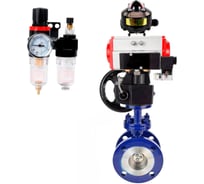 Затвор DN.ru с тройным эксцентр. WCB-304-M- Ду125 Ру25 пн.привод пн.расп, БКВ дублёр, БПВ D050-58898