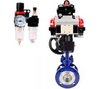 Затвор DN.ru с тройным эксцентр. WCB-304-M- Ду50 Ру25 пн.привод пн.расп, БКВ дублёр, БПВ D050-58874