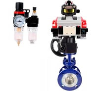 Затвор DN.ru с тройным эксцентр. WCB-304-M- Ду125 Ру25 пн.привод пн.расп, БКВ дублёр, БПВ D050-58918