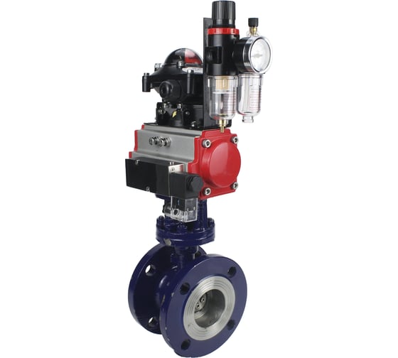 Затвор DN.ru с тройным эксцентр. WCB-316-M-F-ISO Ду80 Ру2 пн.привод,, пн.расп, БКВ, БПВ D050-58612 1