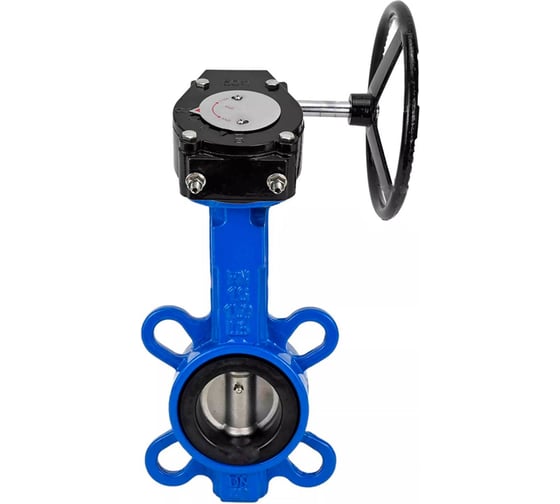 Затвор для абразивных сред DN.ru QT450-316-EPDM-2W-Fb-H Ду100 Ру16, редуктор RDN-3 D050-57786