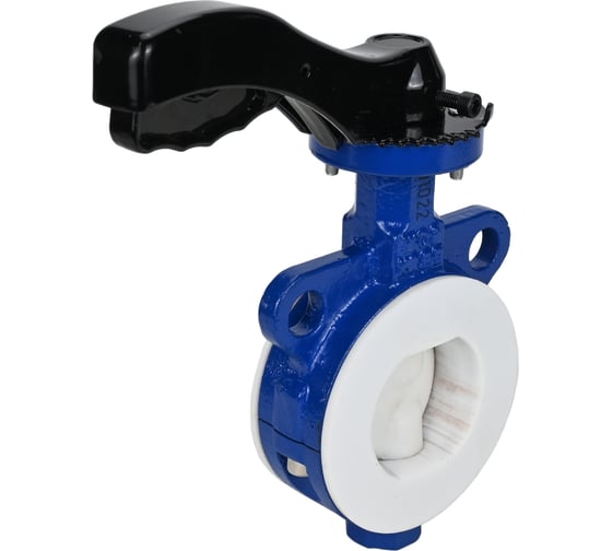 Дисковый затвор DN.ru Ду65 Ру16 футерованный WCB-WCB-PTFE-PTFE-Fb-H с рукояткой D050-59229