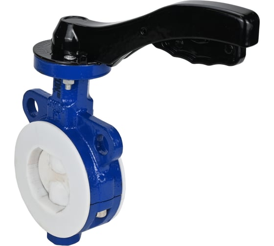 Дисковый затвор DN.ru Ду65 Ру16 футерованный WCB-WCB-PTFE-PTFE-Fb-H с рукояткой D050-59229
