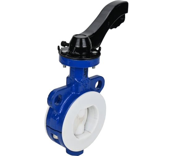 Дисковый затвор DN.ru Ду65 Ру16 футерованный WCB-WCB-PTFE-PTFE-Fb-H с рукояткой D050-59229