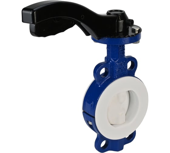 Дисковый затвор DN.ru Ду80 Ру16 футерованный WCB-WCB-PTFE-PTFE-Fb-H с рукояткой D050-59230