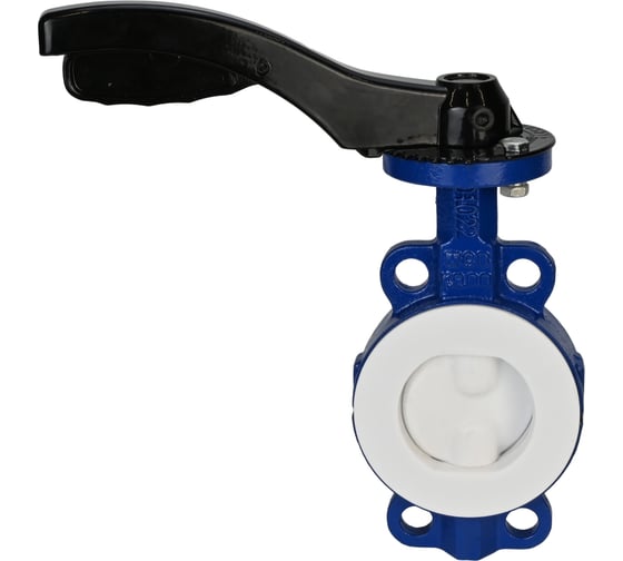 Дисковый затвор DN.ru Ду80 Ру16 футерованный WCB-WCB-PTFE-PTFE-Fb-H с рукояткой D050-59230