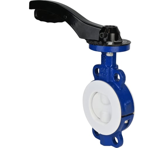 Дисковый затвор DN.ru Ду80 Ру16 футерованный WCB-WCB-PTFE-PTFE-Fb-H с рукояткой D050-59230