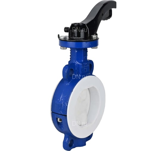 Дисковый затвор DN.ru Ду125 Ру16 футерованный WCB-WCB-PTFE-PTFE-Fb-H с рукояткой D050-59232