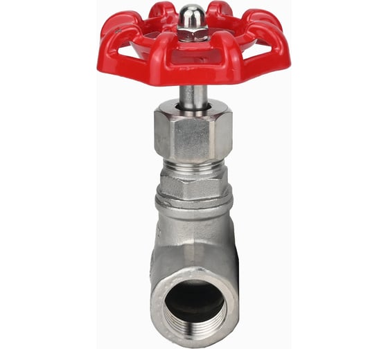 Клапан запорный DN.ru 304-304-PTFE-T-S Ду25, Ру14, двухходовой, управление штурвал D090-02902