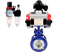 Затвор DN.ru с тройным эксцентр. WCB-316-M-F-ISO Ду65 Ру2 пн.привод,, пн.расп, БКВ, БПВ D050-58641