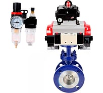 Затвор DN.ru с тройным эксцентр. WCB-304-M-F-ISO Ду50 Ру25 пн.привод,, пн.расп, БКВ, БПВ D050-58714