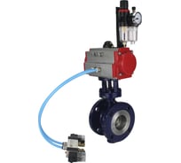 Затвор DN.ru с тройным эксцентр. WCB-316-M-F-ISO Ду125 Ру25 пневмопривод, пневморасп, БПВ D050-58984