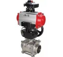 Кран шаровой DN.ru КШПП 316.200-ISO Ду65 Ру25 пн.привод, пн.распределитель, БКВ, дублер D160-58957