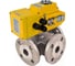 Шаровой кран DN.ru 316-316-PTFE Ду80 Ру16 3-ход., электропривод QT-030-220-4-20мА D160-59489 1