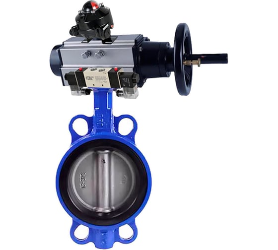 Затвор DN.ru (абразивные среды) QT450-316-EPDM-2W-Fb Ду125 Ру16 пн.привод, пн.расп, БКВ D050-64954 1
