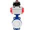 Затвор DN.ru WCB-WCB-PTFE-PTFE-Fb-R Ду150 Ру16 футерованный с пневмоприводом, БКВ D050-59696 1