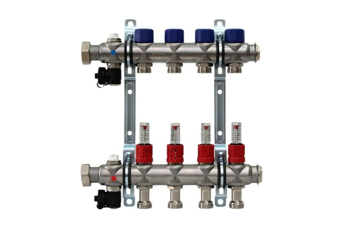 Коллектор Frankische 4 выхода, евроконус 3/4, с расходомерами 79501104 ...